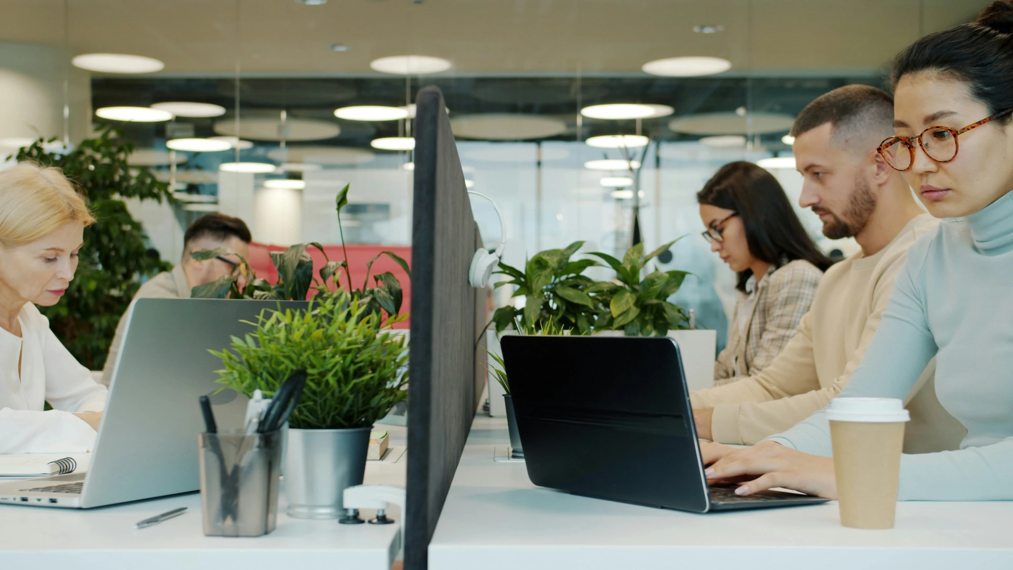 Tile Health team working at the New York office